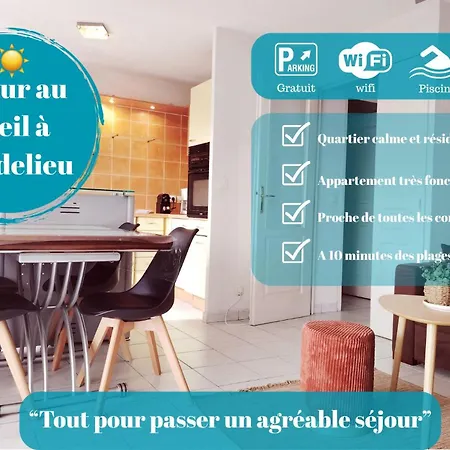 Apartment Soleil - Parking - Wifi -terrasse Et Piscine Mandelieu